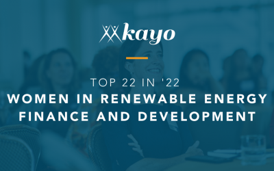 Top 22 in ’22: Women in Renewable Energy Finance Development