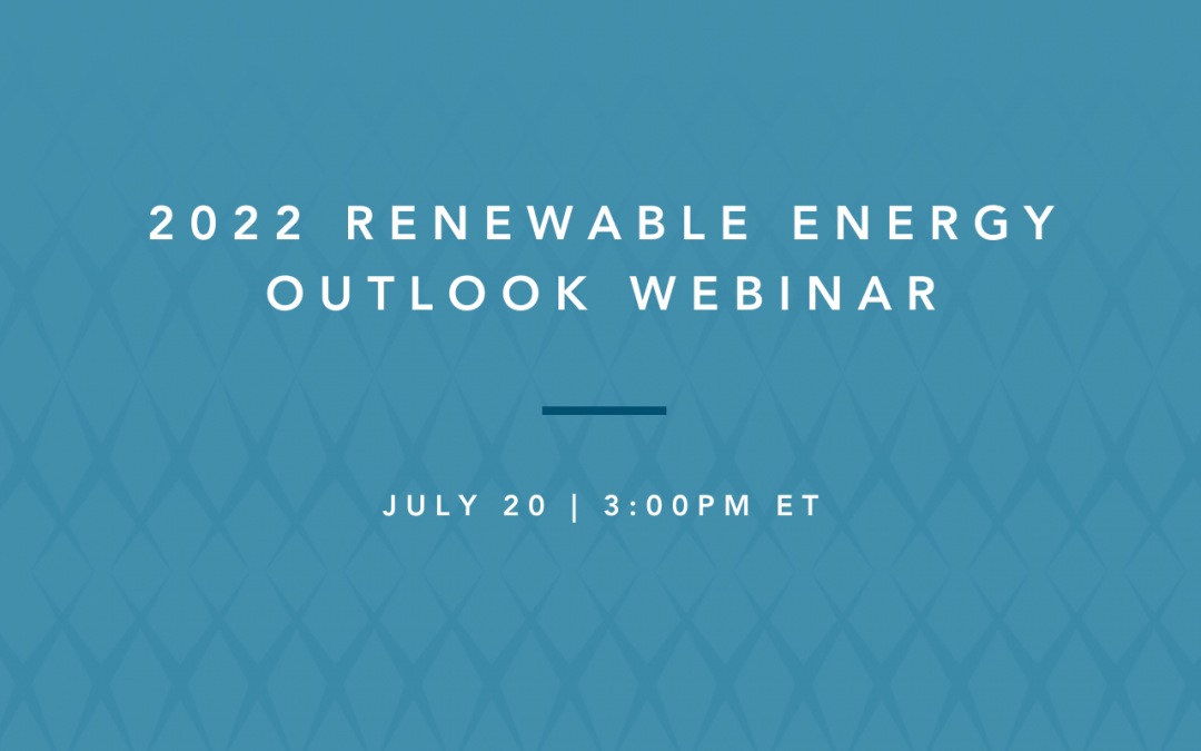 2022 renewable energy outlook webinar